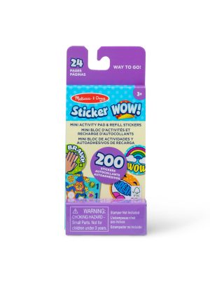 Sticker WOW!? Mini Activity Pad & Refill Stickers - Way to Go! (200+ Stickers. Stamper Not Included)