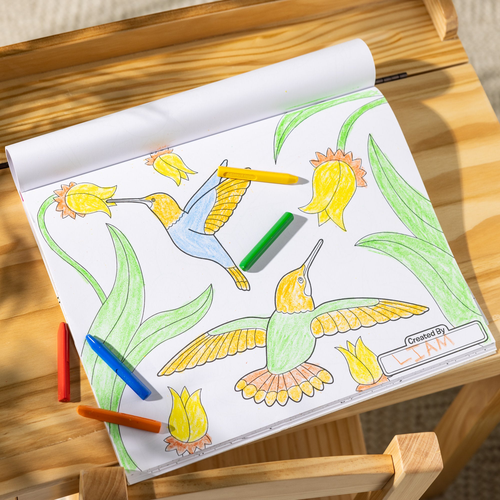 Jumbo 50-Page Kids' Coloring Pad - Horses. Hearts. Flowers. and More - Image 9