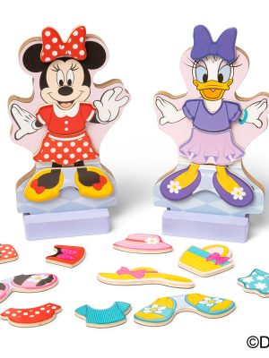 Disney Minnie & Daisy Deluxe Wooden Magnetic Dress-Up