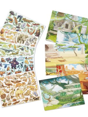 Reusable Sticker Pad - Jungle and Savanna