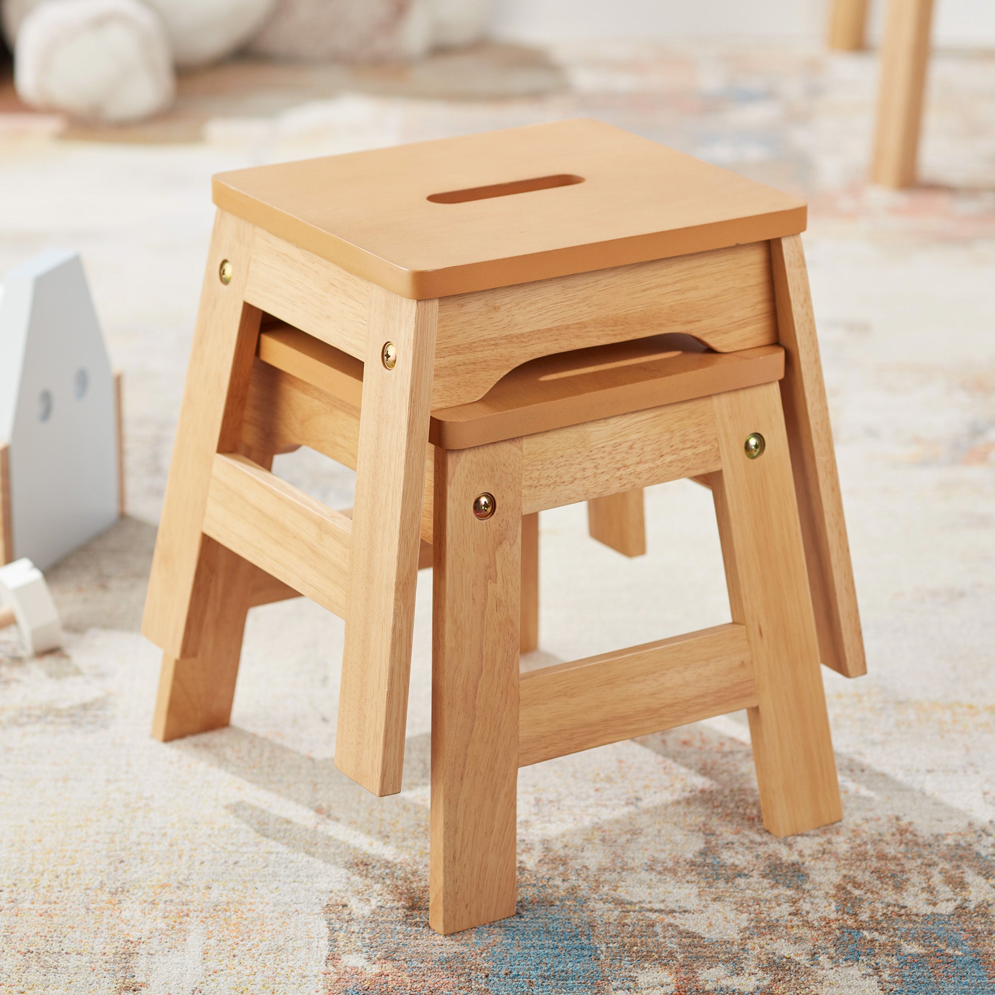 Wooden Stools ?C Set of 2 - Image 7