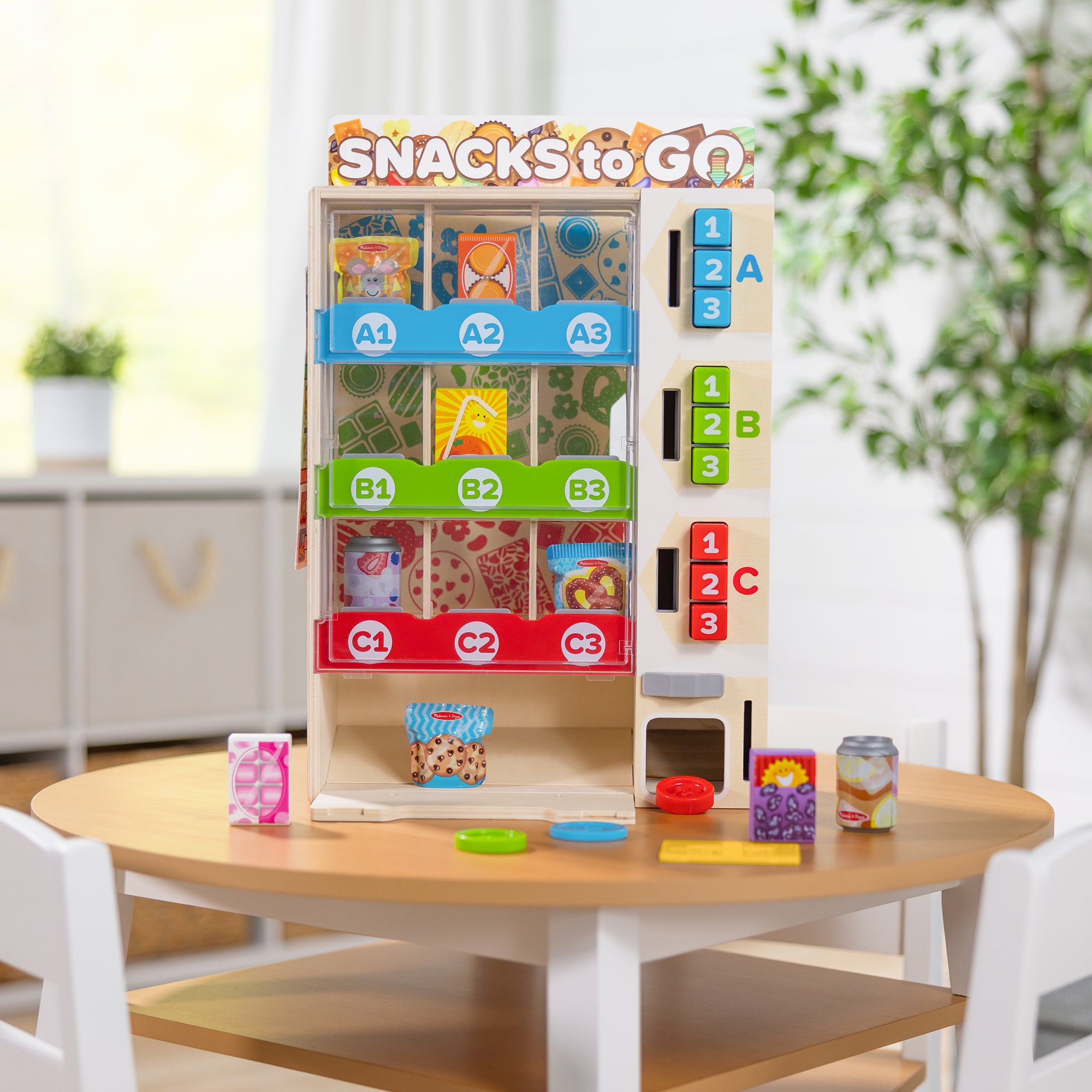 Sort. Stock. Select Wooden Vending Machine Play Set - Image 9
