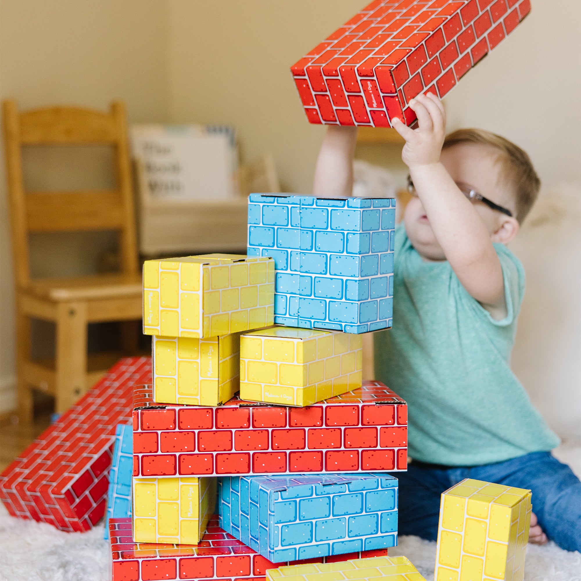 Deluxe Jumbo Cardboard Blocks - 40 Pieces - Image 5