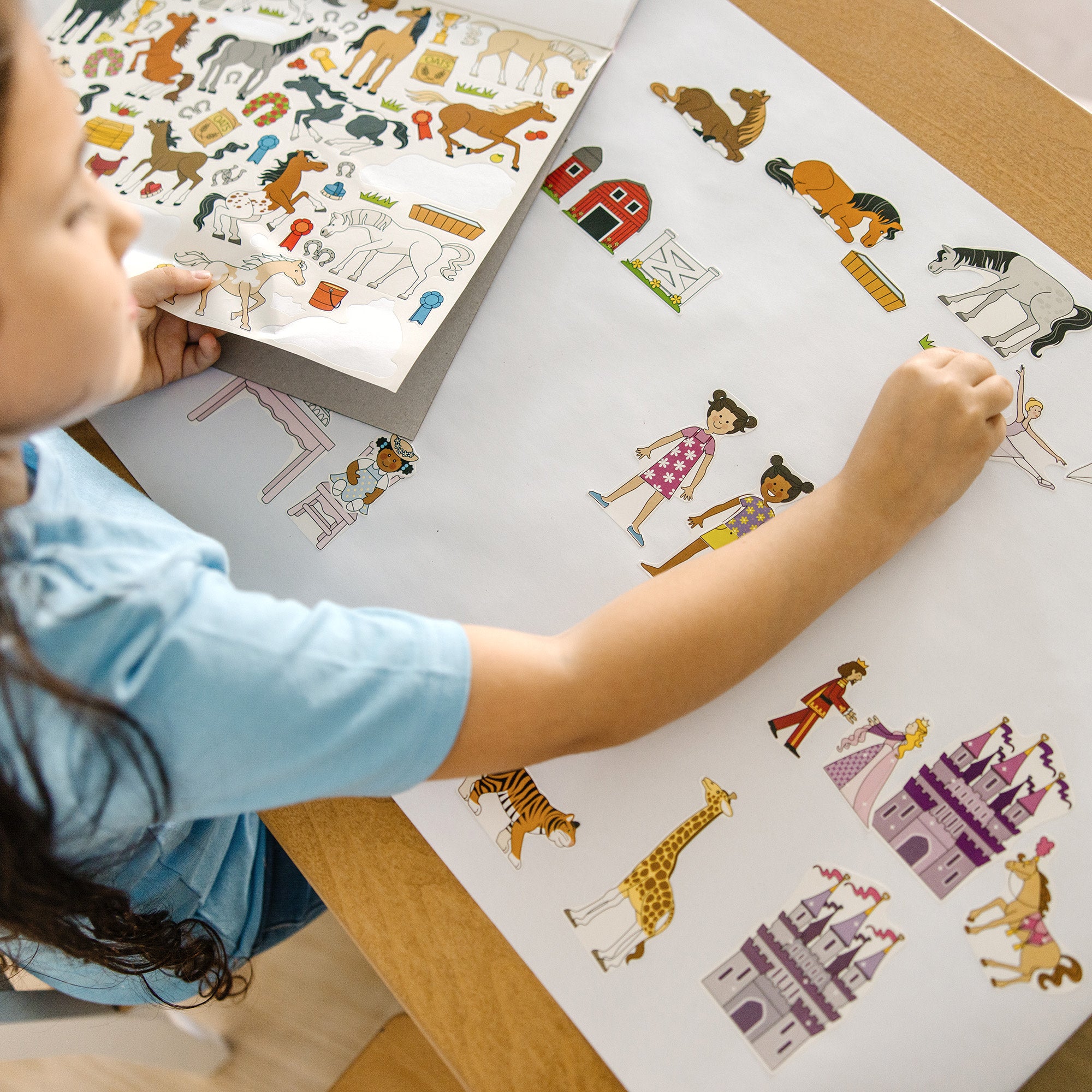 Princess. Fairy. Animals & More Coloring and Sticker Pad Bundle - Image 2