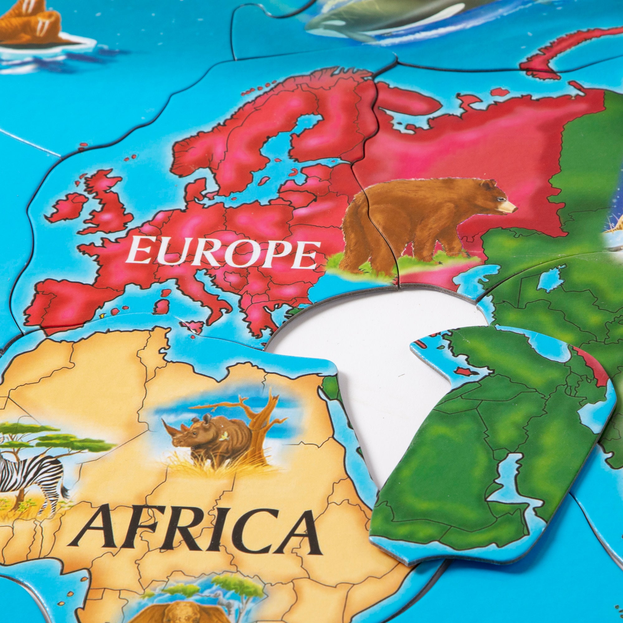 World Map Floor Puzzle - 33 Pieces - Image 2