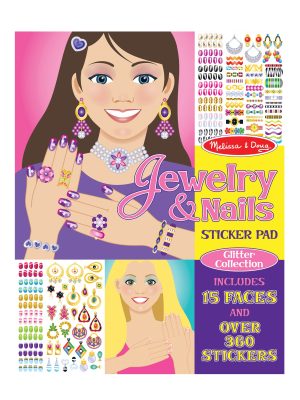 Sticker Pad - Jewelry & Nails Glitter Collection