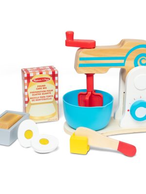 Wooden Make-a-Cake Mixer Set