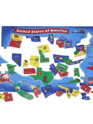 USA Map Floor Puzzle - 51 Pieces