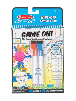 Game On! Wipe-Off Activity Pad - On the Go Travel Activity