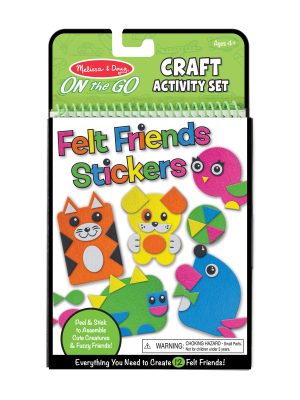 On-the-Go Felt Friends Stickers Craft Activity Set