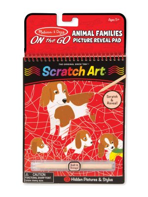 On the Go Scratch Art Color Reveal Pad - Animal Families