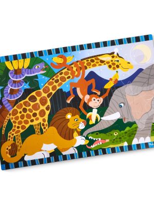 Safari Social Floor Puzzle - 24 Pieces