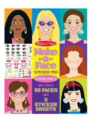 Make-a-Face Sticker Pad - Fashion Faces