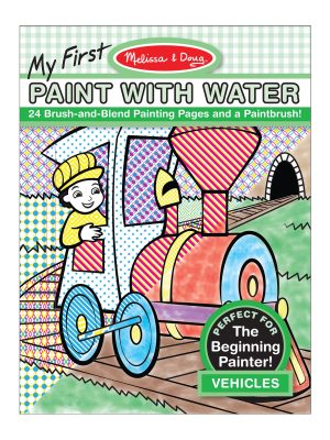 My First Paint with Water - Vehicles