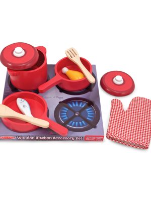 Wooden Kitchen Accessory Play Set