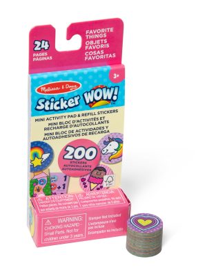 Sticker WOW!? Mini Activity Pad & Refill Stickers - Favorite Things (200+ Stickers. Stamper Not Included)