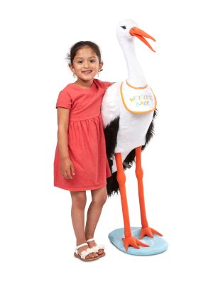 Lifelike Plush Stork