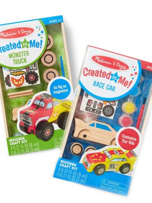 Created By Me!??Vehicles Craft Kit 2-Pack: Race Car & Monster Truck