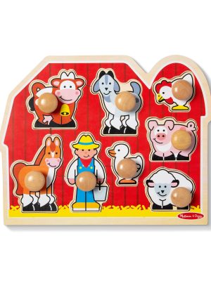 Farm Friends Jumbo Peg Puzzle - 8 Pieces