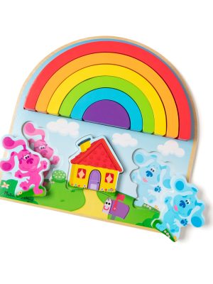 Blue's Clues & You! Wooden Rainbow Stacking Puzzle - 9 Pieces