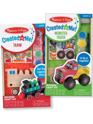 Created by Me!??Vehicles Craft Kit 2-Pack: Monster Truck. Train