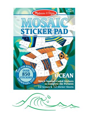 Mosaic Sticker Pad - Ocean