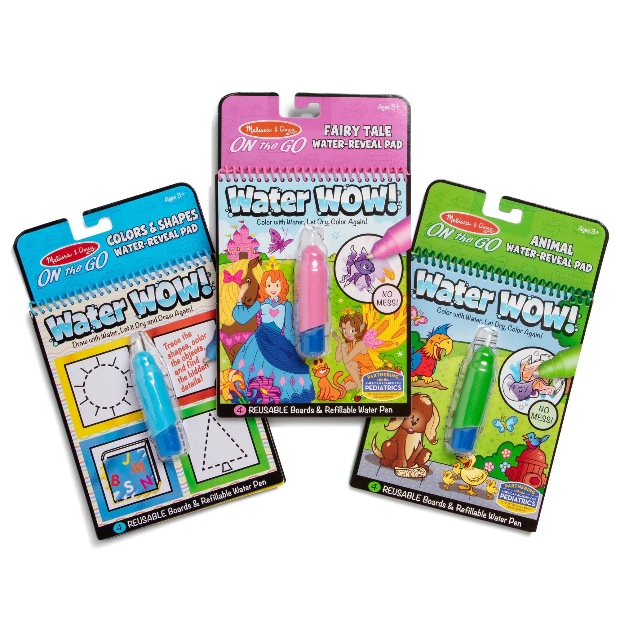 Water Wow!? 3-Pack: Colors & Shapes. Fairy Tales. Animals