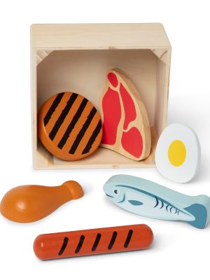 Wooden Food Groups Play Set ?C Protein