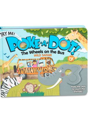 Poke-a-Dot: The Wheels on the Bus Wild Safari Board Book
