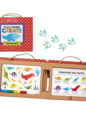Natural Play: Play. Draw. Create Reusable Drawing & Magnet Kit ?C Dinosaurs