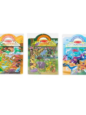 Puffy Sticker Play Set 3-Pack: Safari. Dinosaur. Ocean