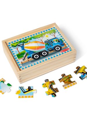 Wooden Jigsaw Puzzles in a Box - Construction