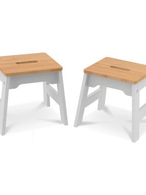 Wooden Stools ?C Set of 2
