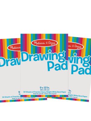 Drawing Paper Pad (50 Sheets. 9 x 12 Inches) 3-Pack