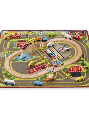 Deluxe Multi-Vehicle Activity Rug Play Set