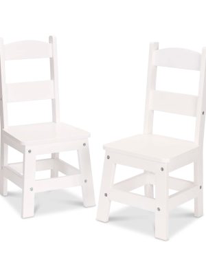 Wooden Chair Pair - White