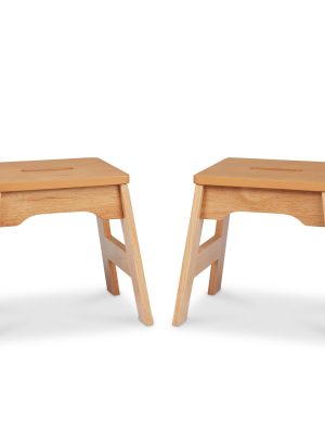 Wooden Stools ?C Set of 2