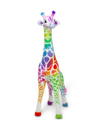 Rainbow Giraffe Lifelike Plush