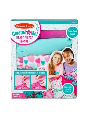 Created by Me!? Heart Fleece Blanket No-Sew Craft Kit