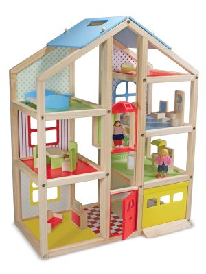 Wooden Hi-Rise Dollhouse