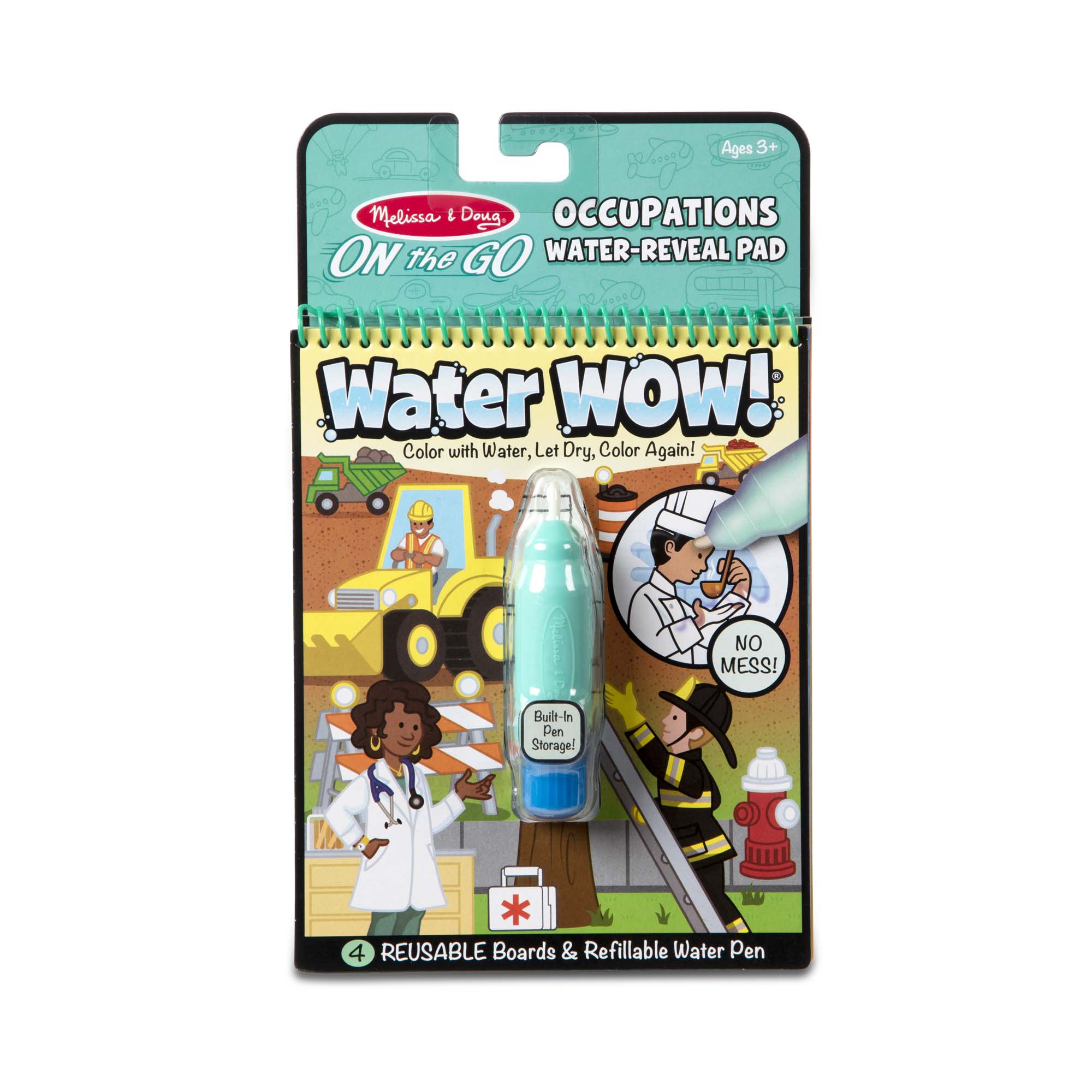 Water Wow! Occupations - Water Reveal Pad On the Go Travel Activity