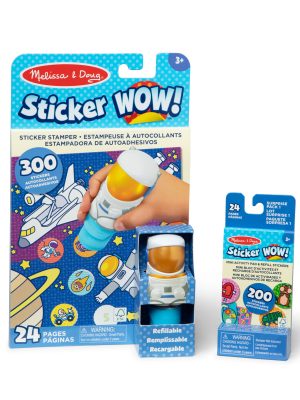 Sticker WOW!? Astronaut Bundle: Activity Pad & Sticker Stamper + Mini Activity Pad and 200 Refill Stickers