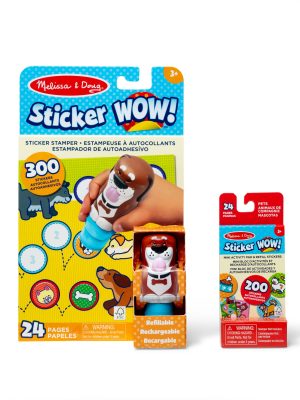 Sticker WOW!? Dog Bundle: Activity Pad & Sticker Stamper + Mini Activity Pad and 200 Refill Stickers