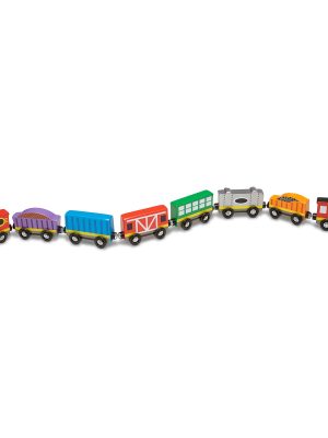 Magnetic Wooden Train Cars