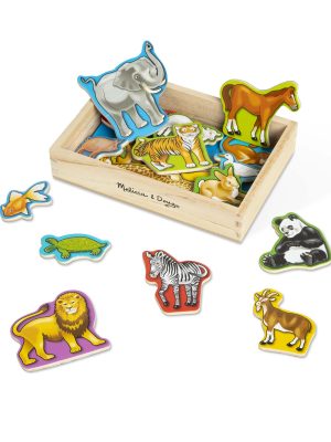 Wooden Animal Magnets