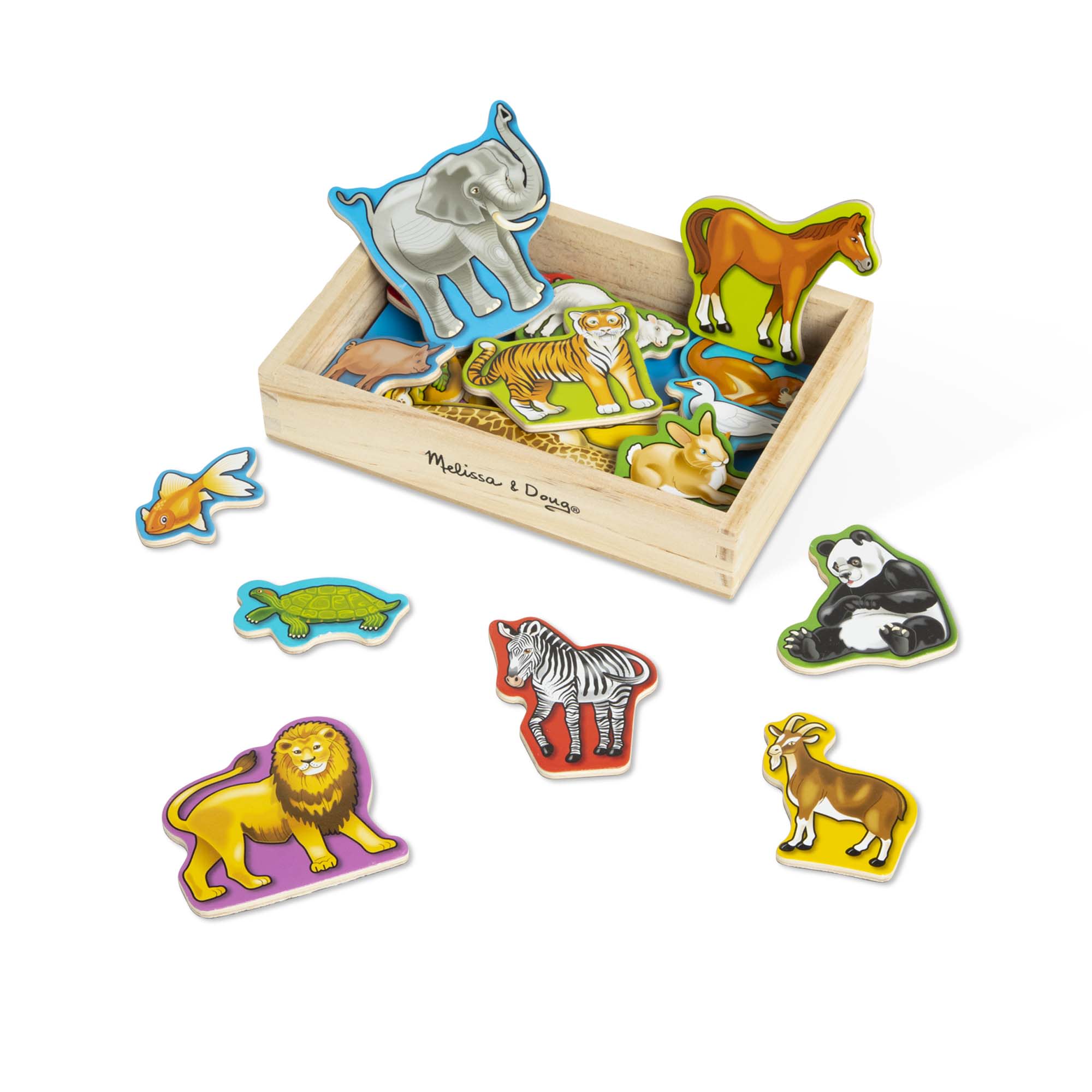 Wooden Animal Magnets