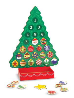 Countdown to Christmas Wooden Seasonal Calendar
