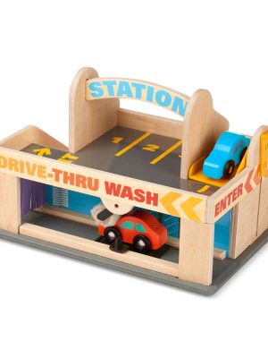 Wooden Service Station Parking Garage