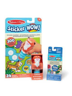 Sticker WOW!? Tiger Bundle: Activity Pad & Sticker Stamper + Mini Activity Pad and 200 Refill Stickers