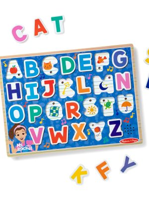 Ms. Rachel? Wooden Phonics Alphabet Sound Puzzle - 24 Pieces
